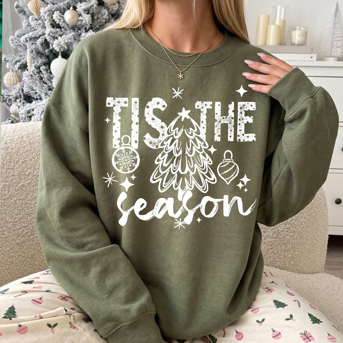 Tis the season tree Single Color PNG