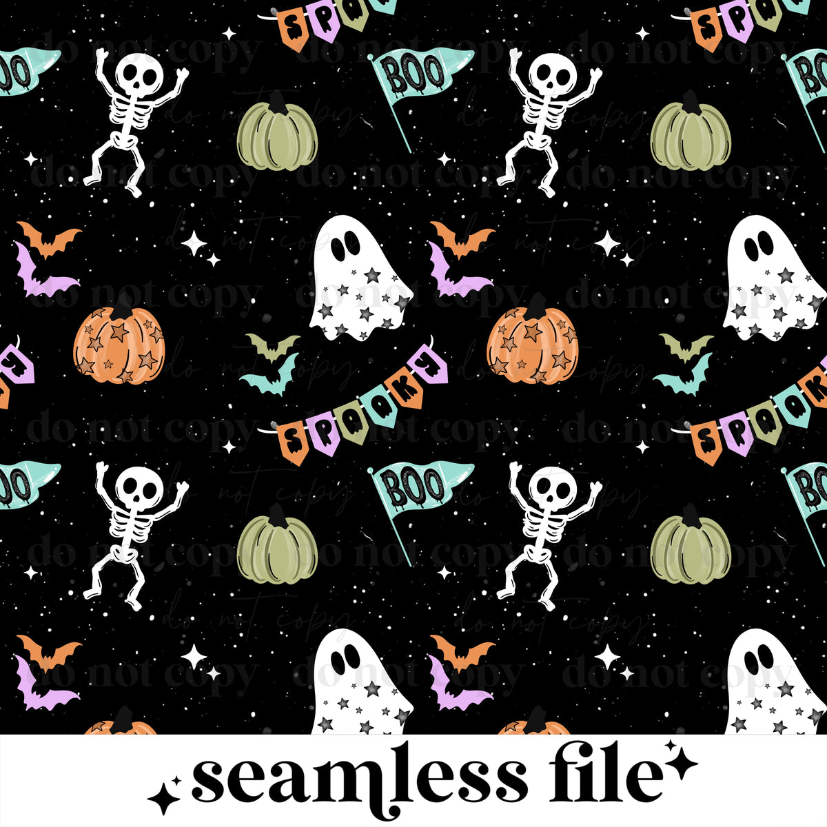 Halloween lifts my spirits Seamless