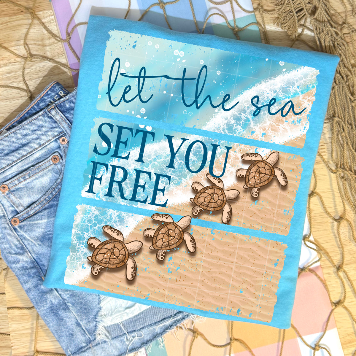 Let the Sea set you free PNG