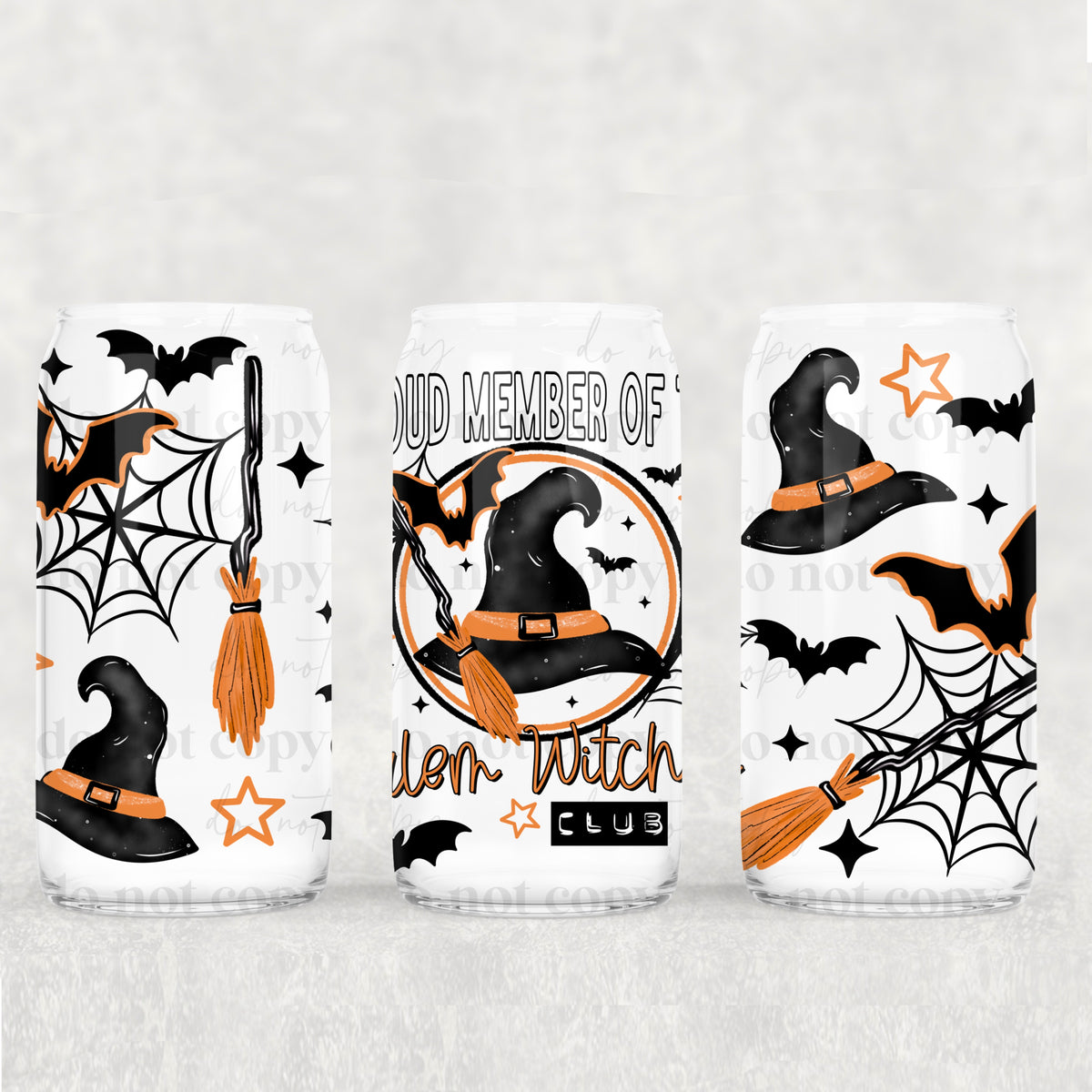Salem Witches Club 16oz Glass Wrap