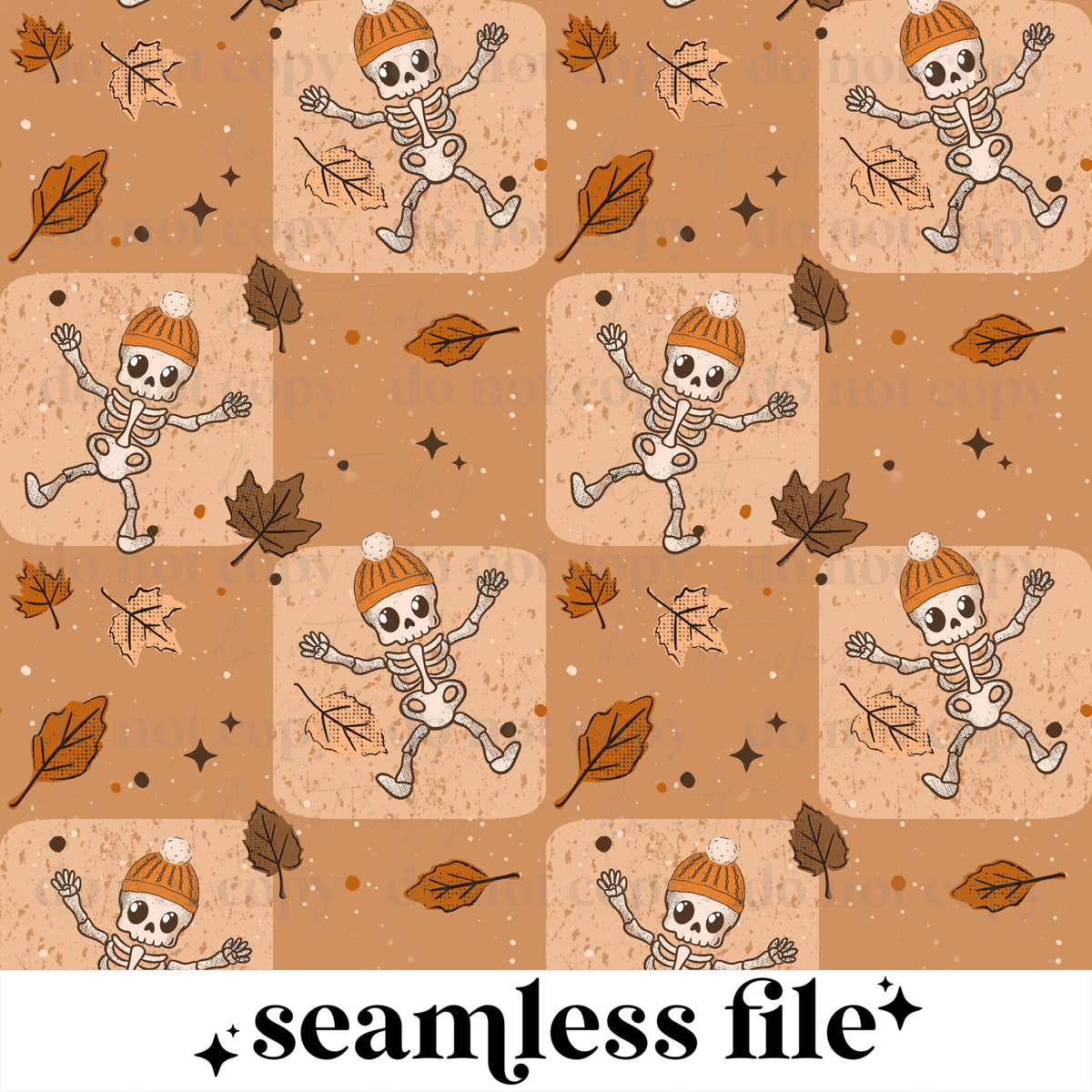 Skellie Fall Leaves Seamless