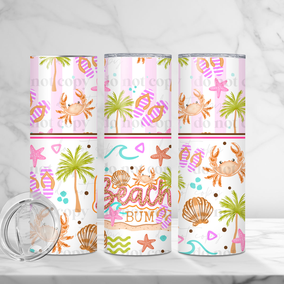 Beach Bum Tumbler Wrap