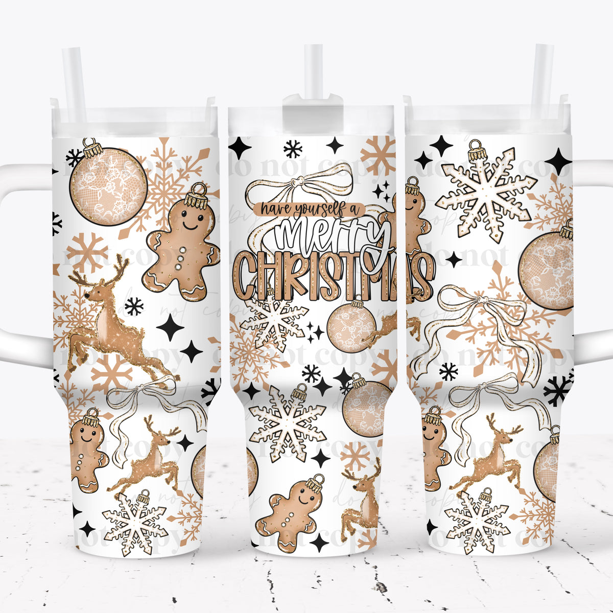 Merry Little Christmas 40oz Tumbler Wrap