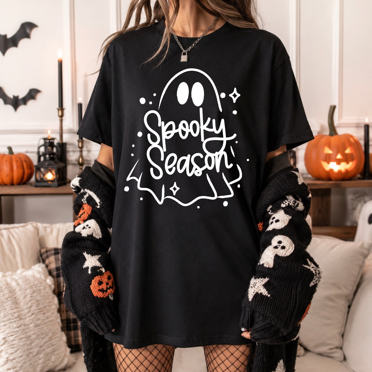 Spooky season ghost Single Color PNG