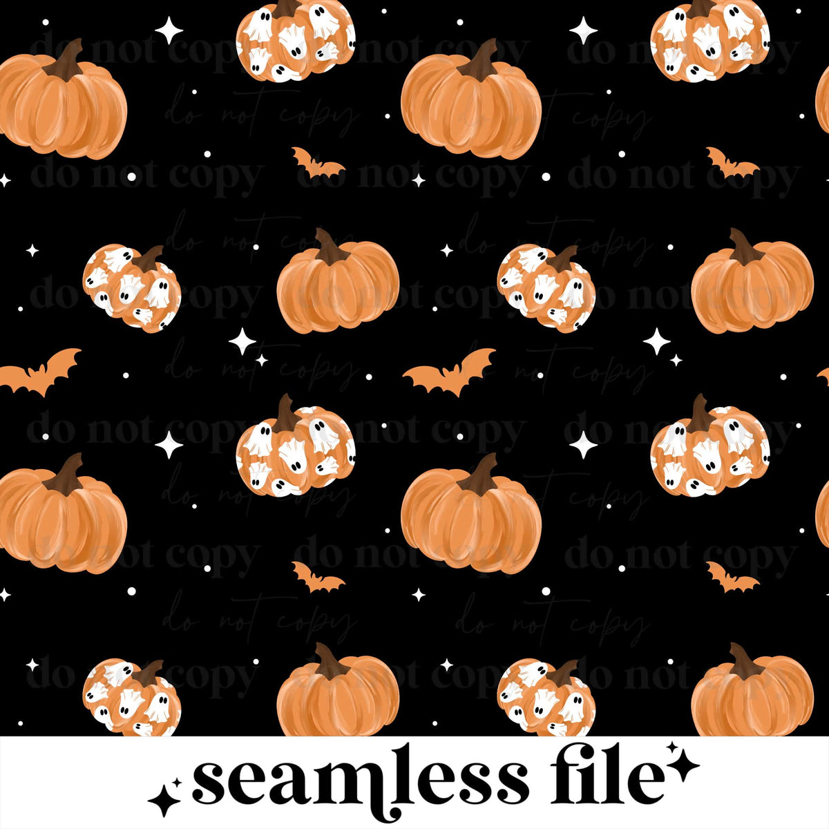 Ghost Pumpkin Seamless