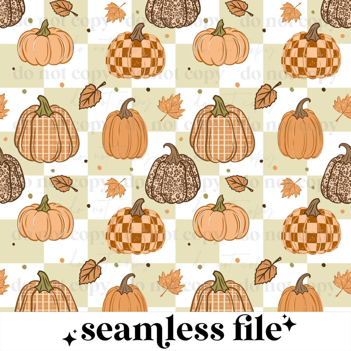 Orange Pumpkins Seamless