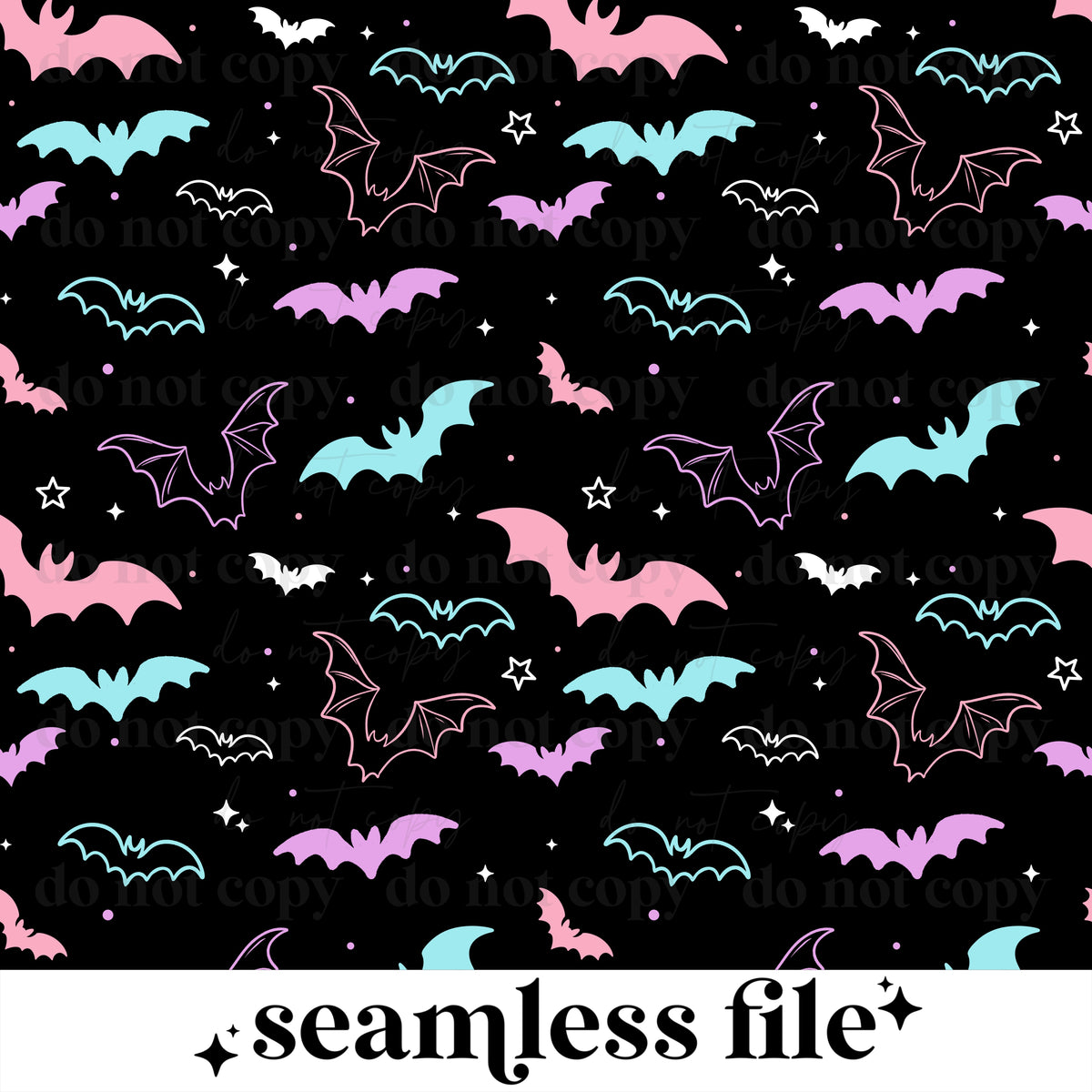 Pastel Bats Seamless