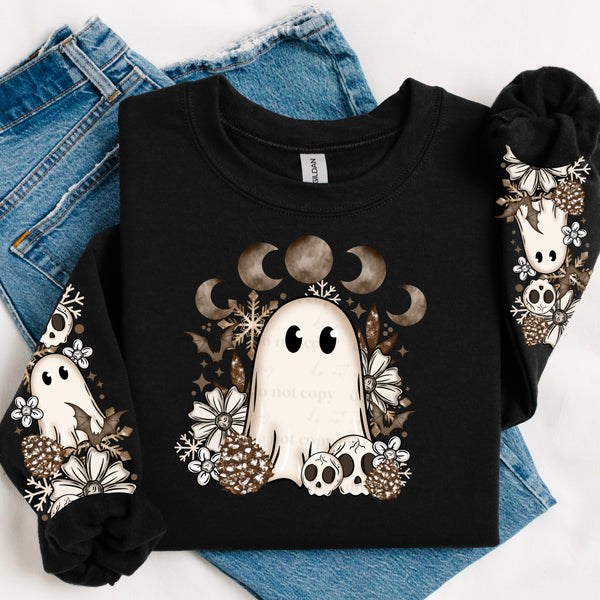 Cottagecore winter ghost w/ Sleeves PNG