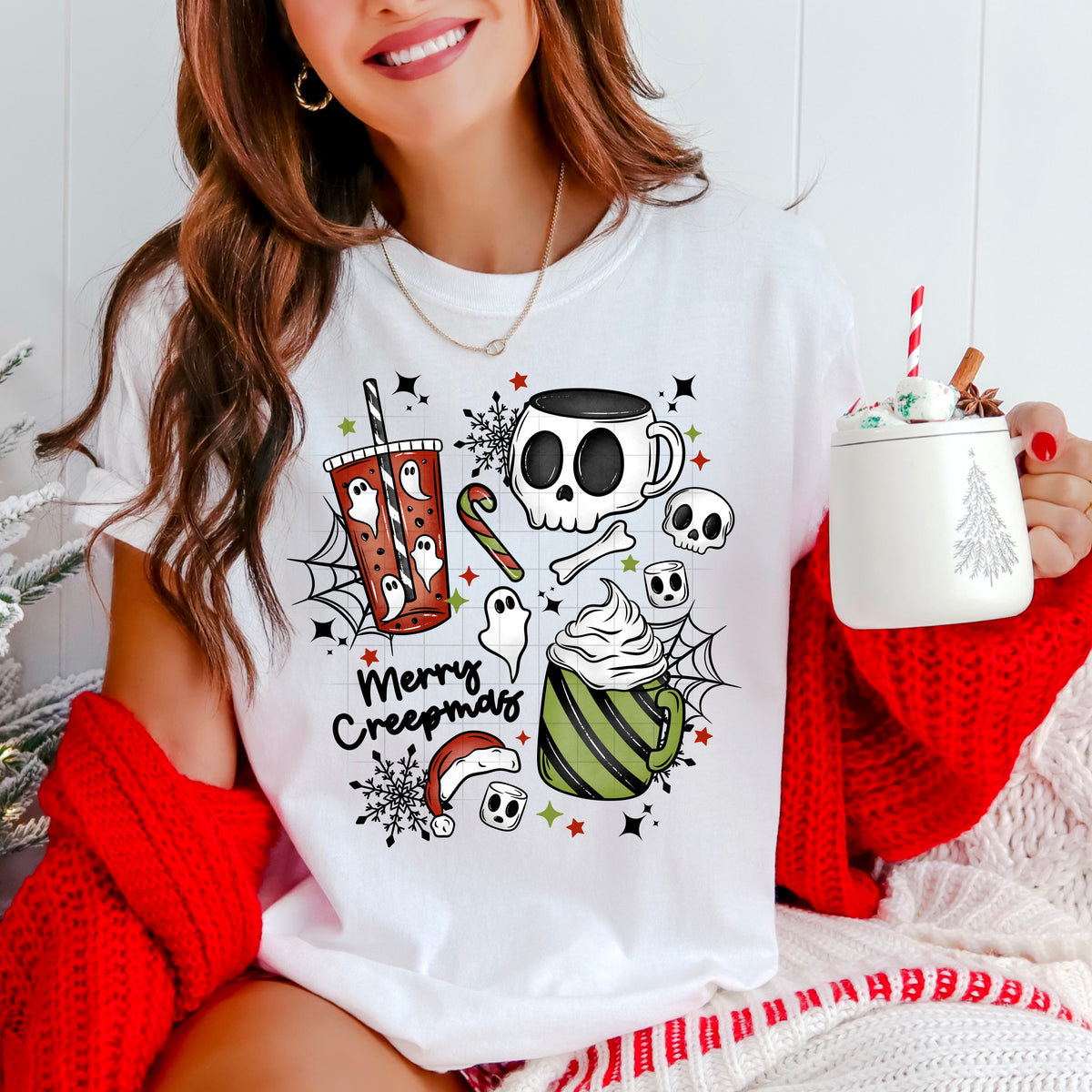 Merry Creepmas Coffee PNG