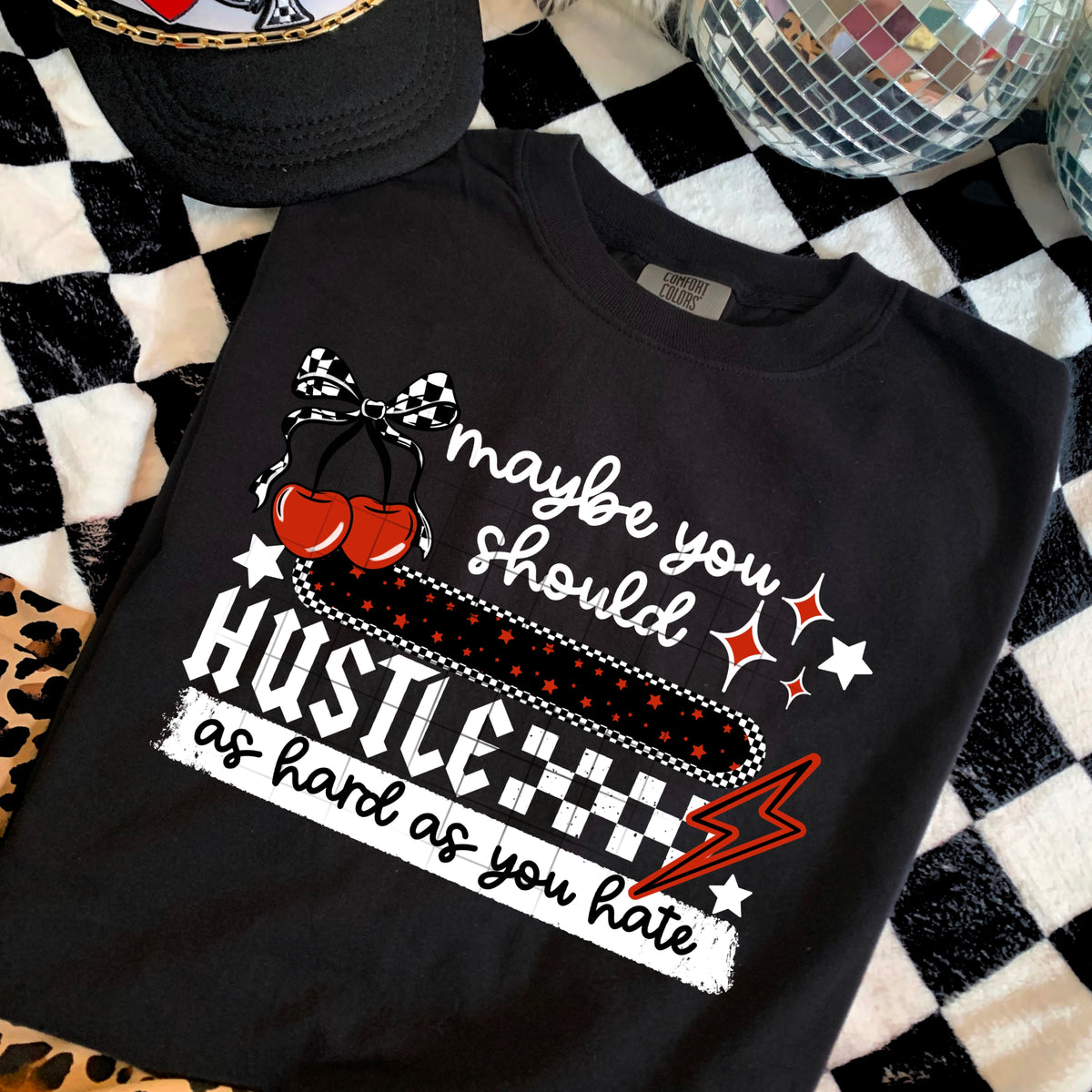 Hustle as Hard as you Hate PNG