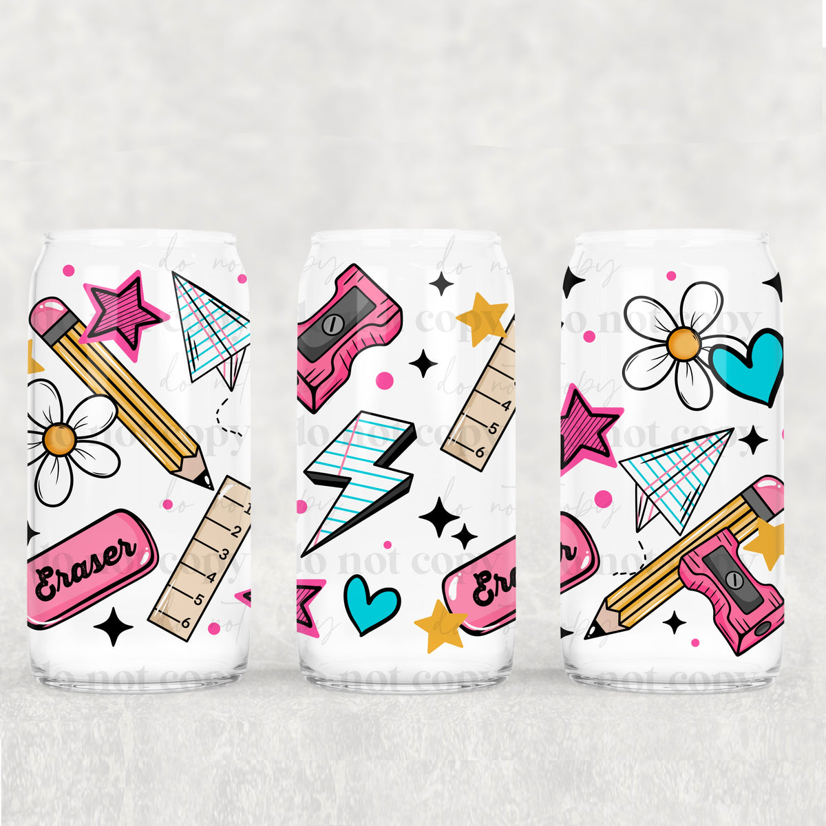 School Things 16 oz Glass Wrap