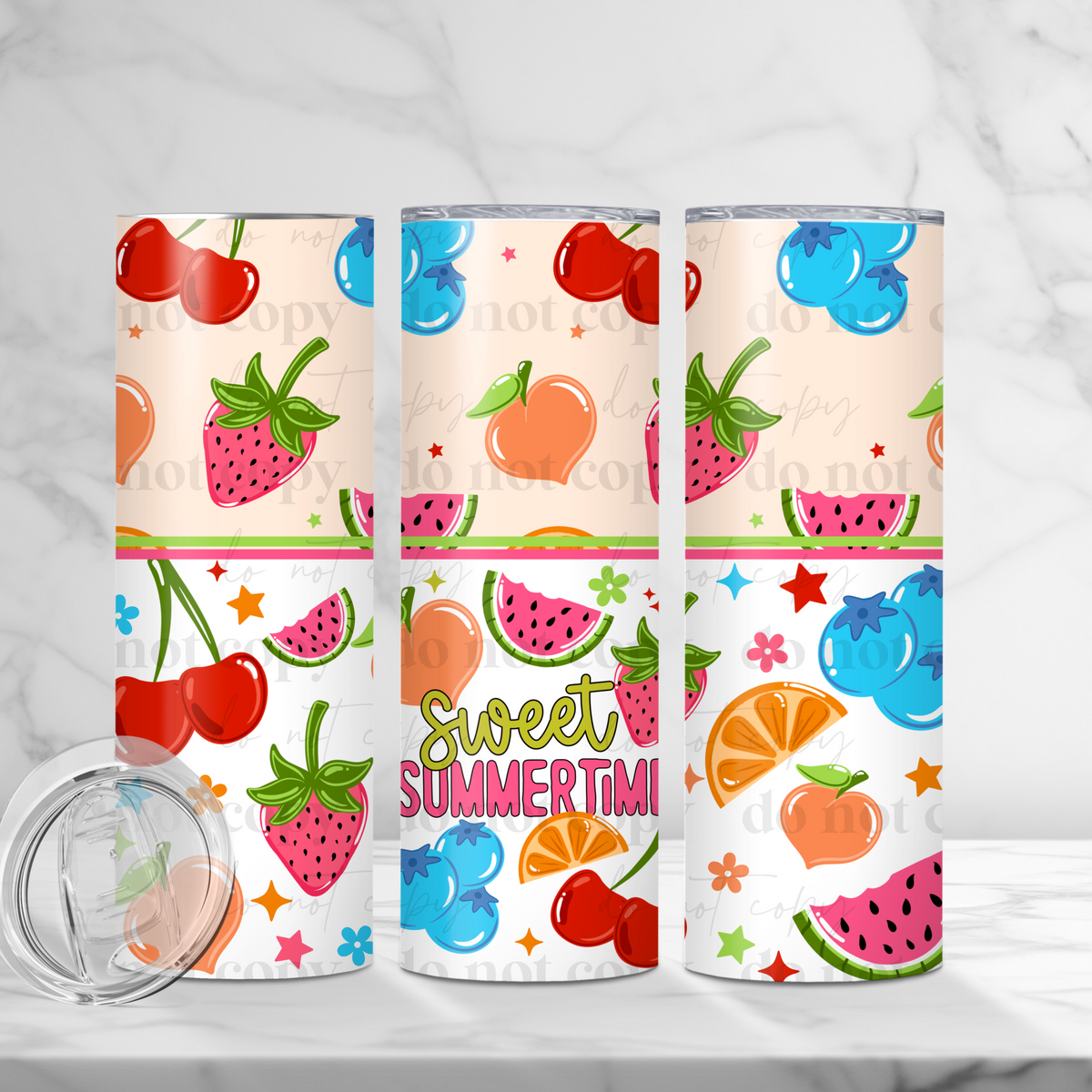 Sweet Summer fruit Tumbler Wrap