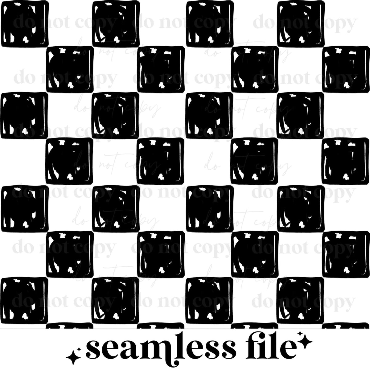 Sketchy Checker White Background Seamless