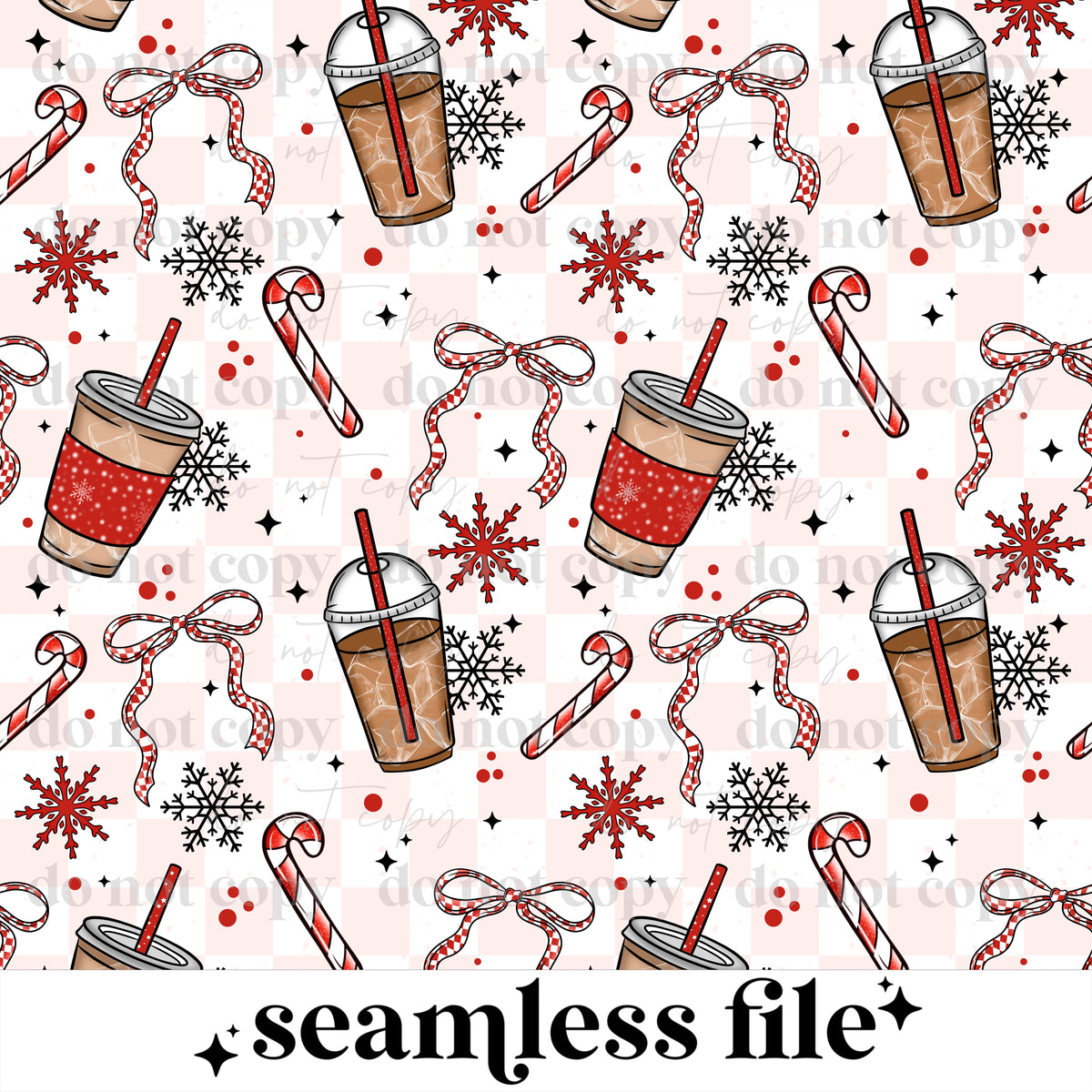 peppermint Mocha Coffee Seamless