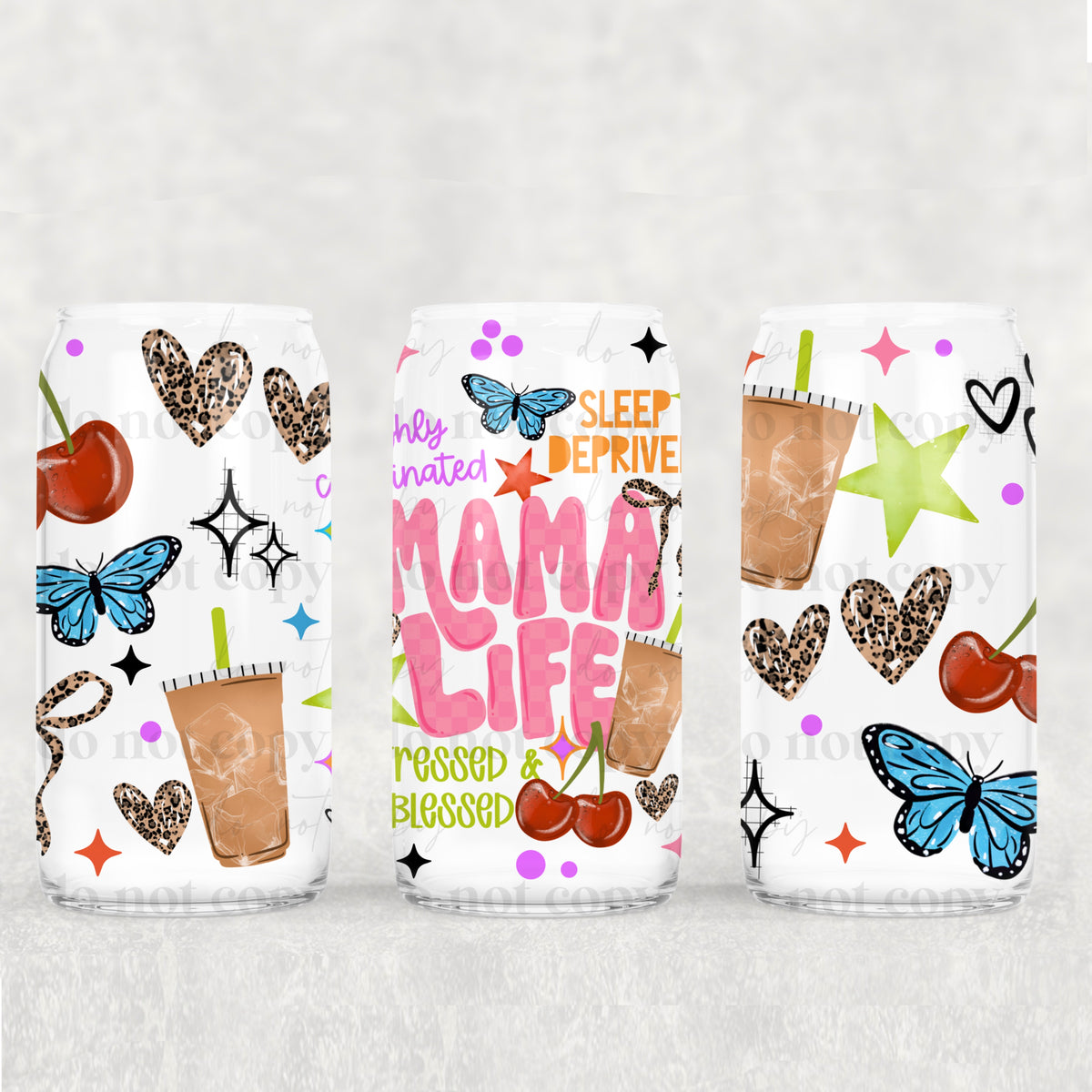 Mama Life 16oz Glass Wrap