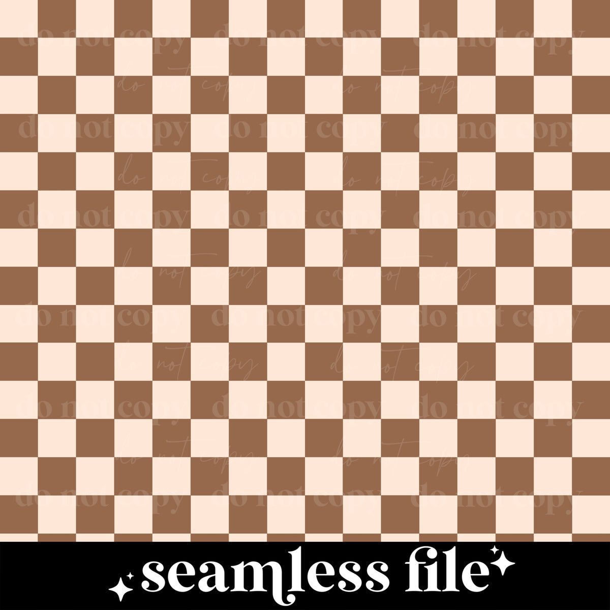 Floral Coffee Checker Seamless Coord