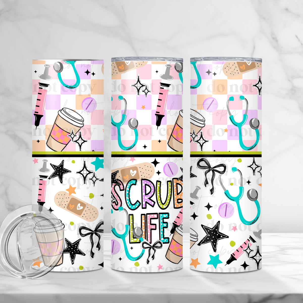 Scrub Life Tumbler Wrap