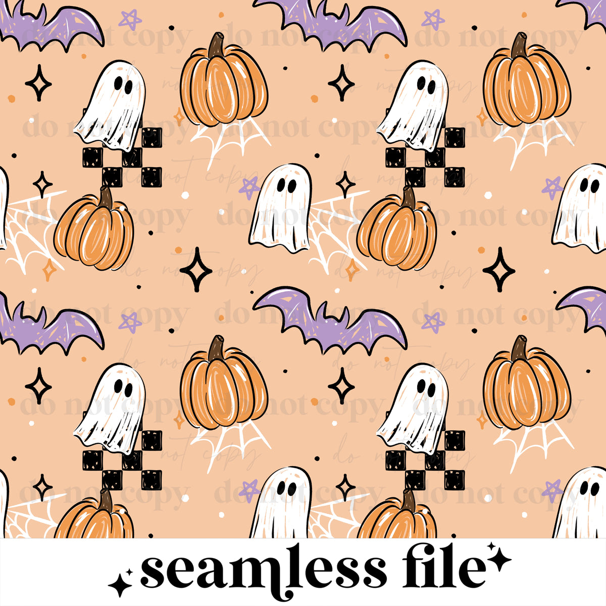 Sketchy Halloween Seamless