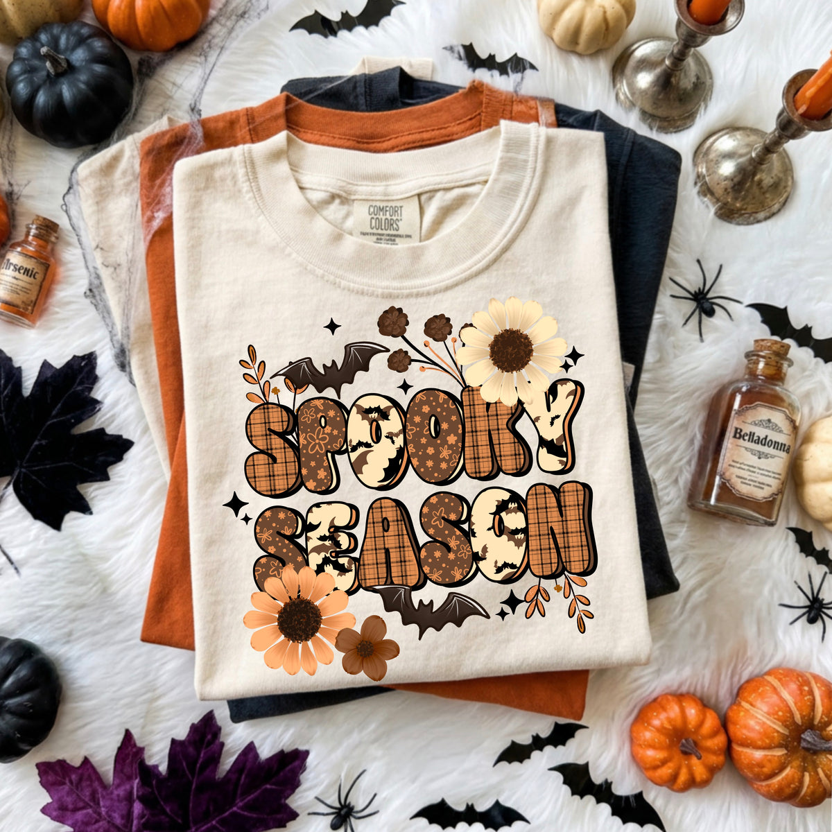 Spooky season florals PNG
