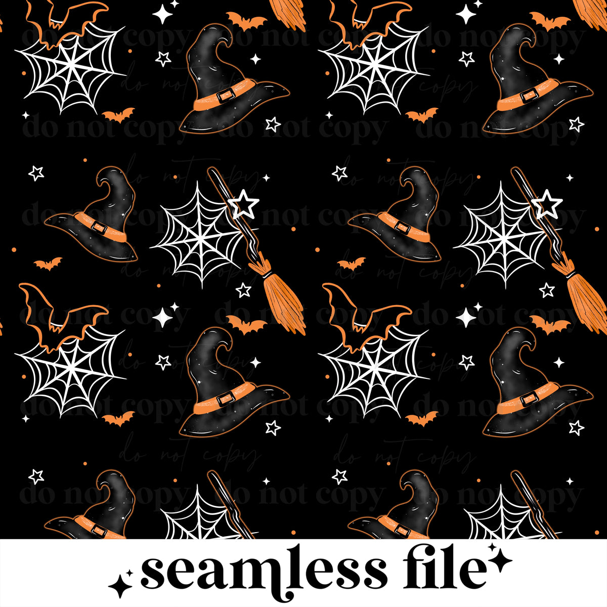 Salem Witches Club Seamless