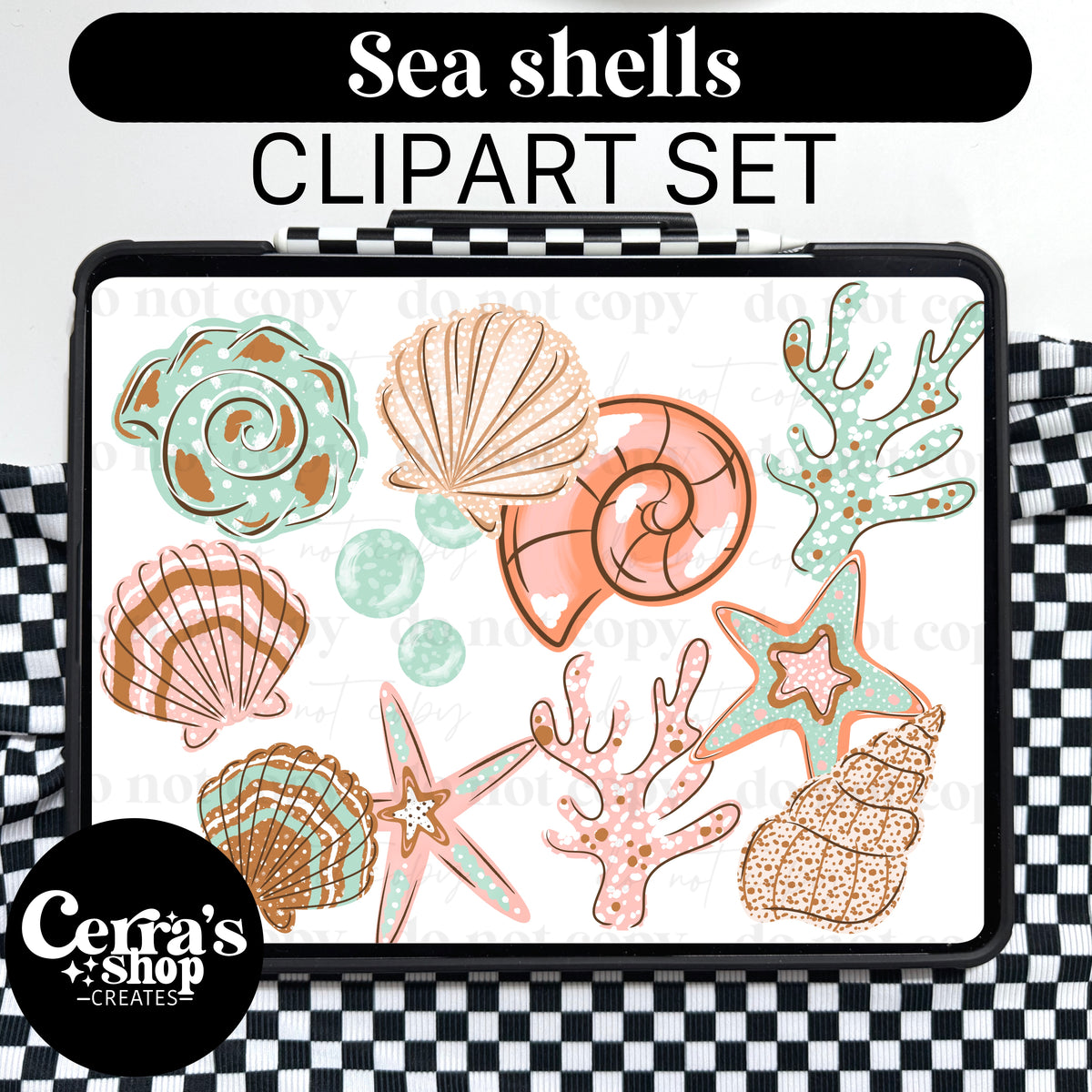 Sea Shells Clipart Set