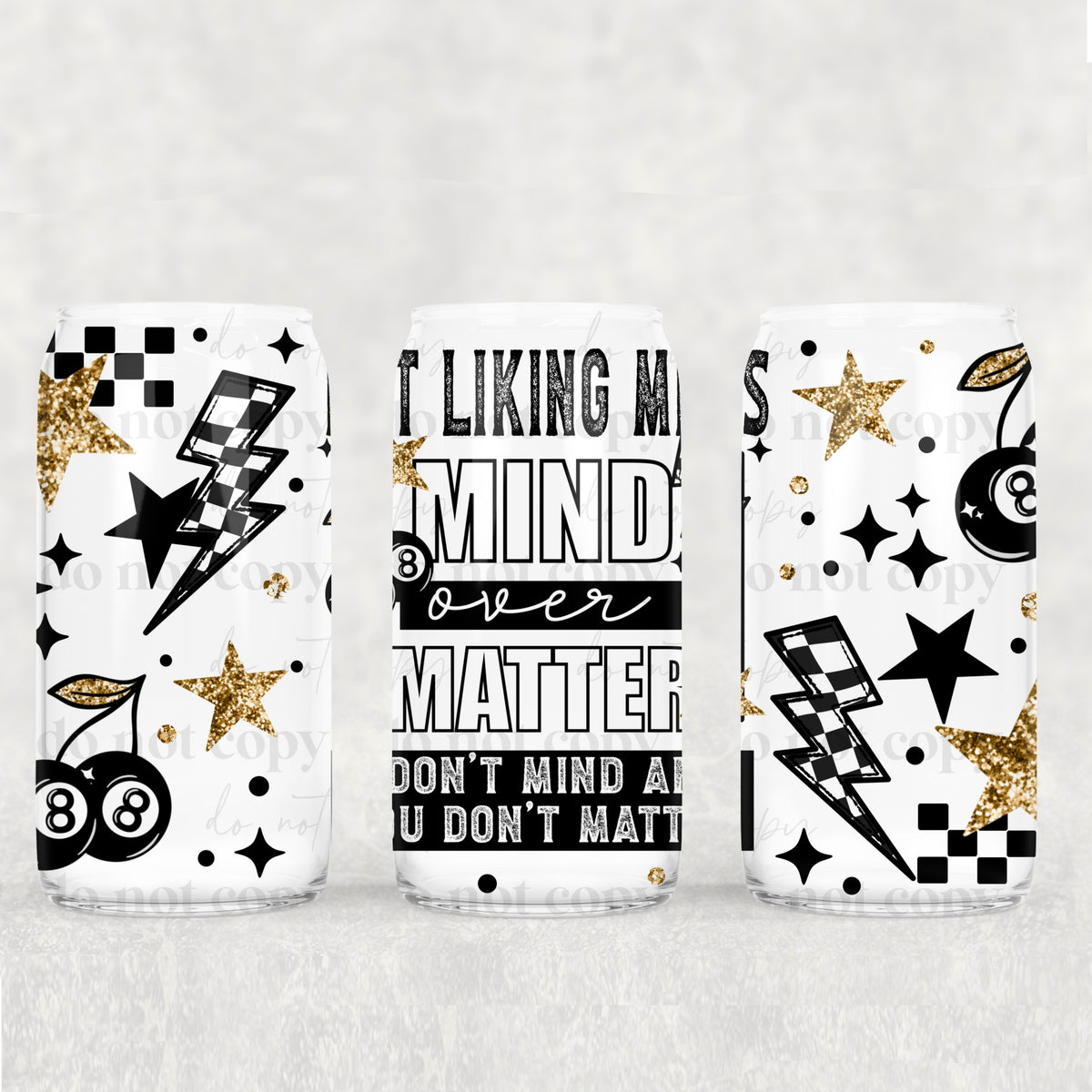 Mind Over Matter 16oz Glass Wrap