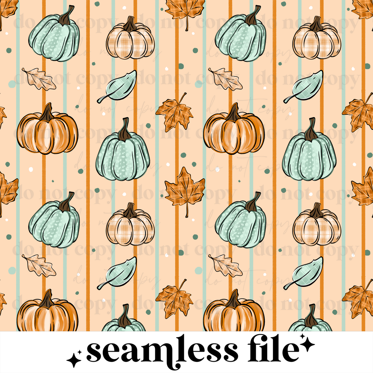 Pumpkin Stripe Seamless