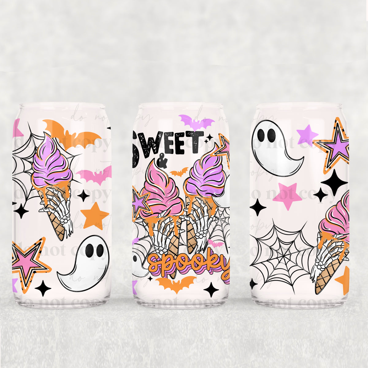 Sweet Spooky 16 Oz Glass Wrap