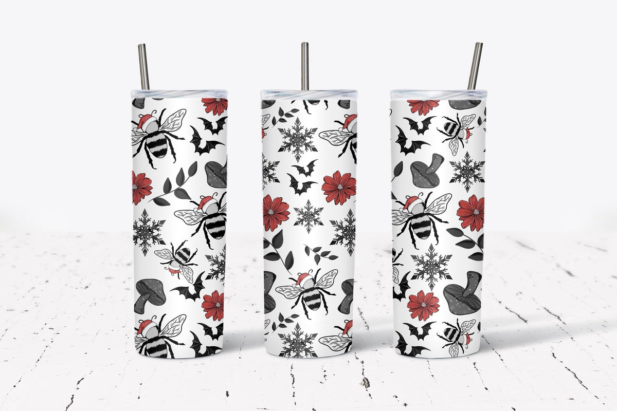 Santa Bee Tumbler Wrap