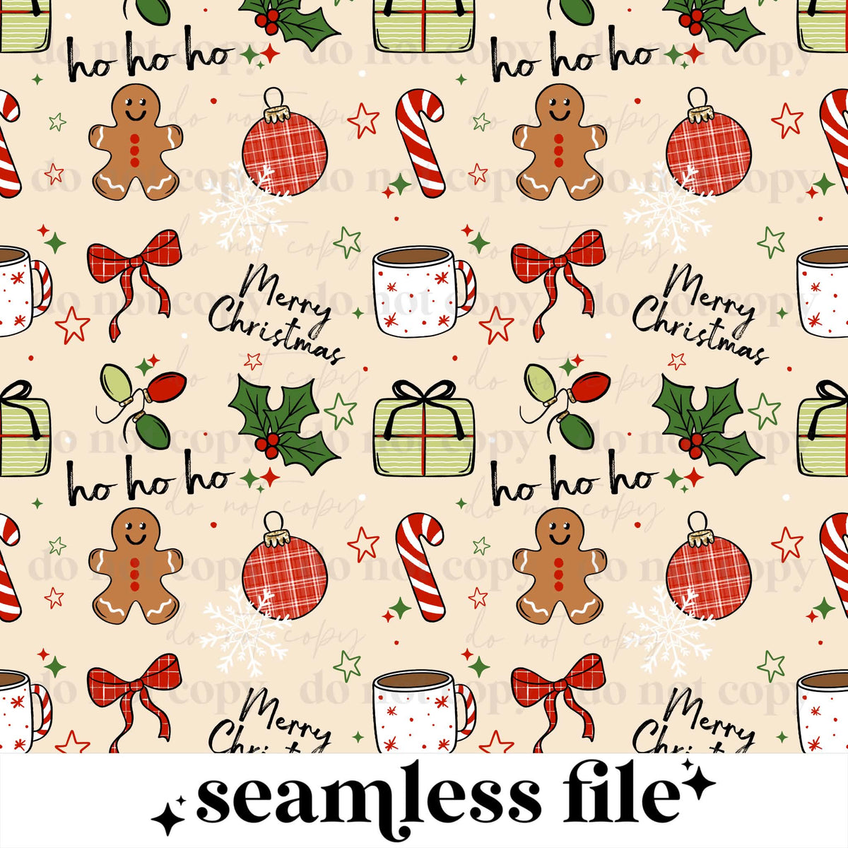 Merry Christmas Seamless
