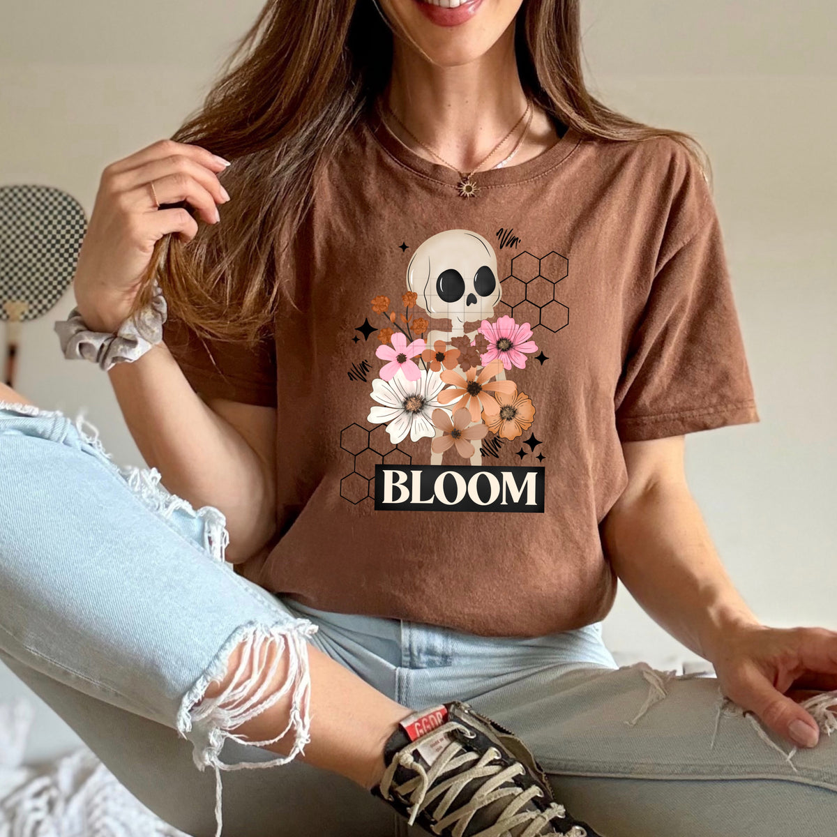 Bloom Floral Skeleton PNG