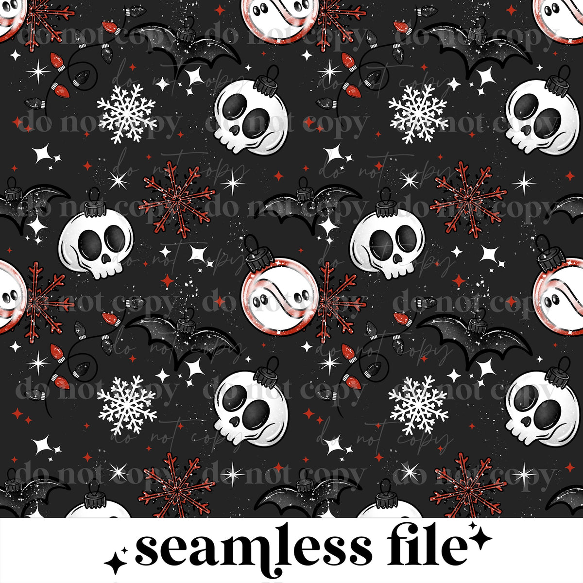 Creepmas Ornaments Seamless