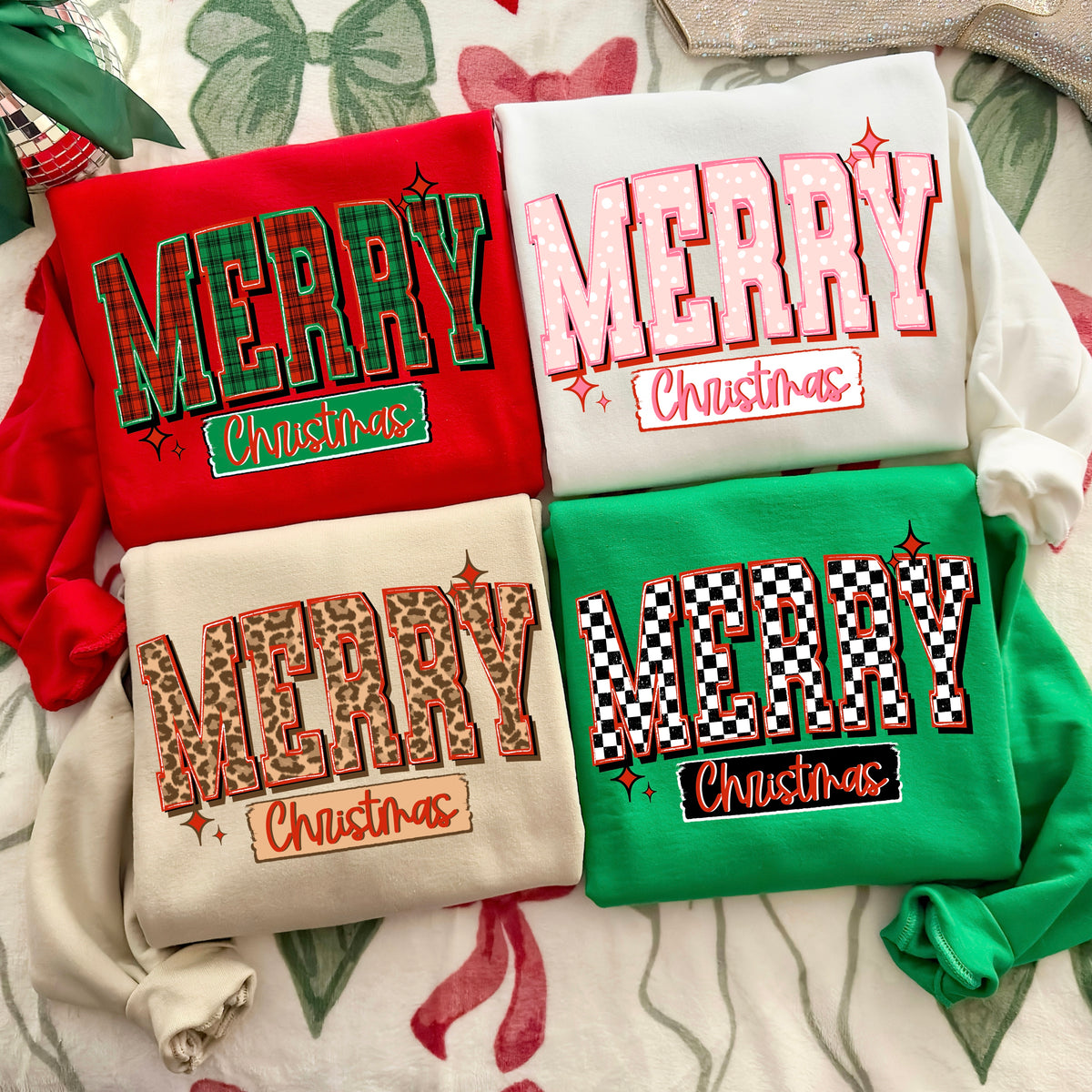Merry Christmas (all four designs)  PNG