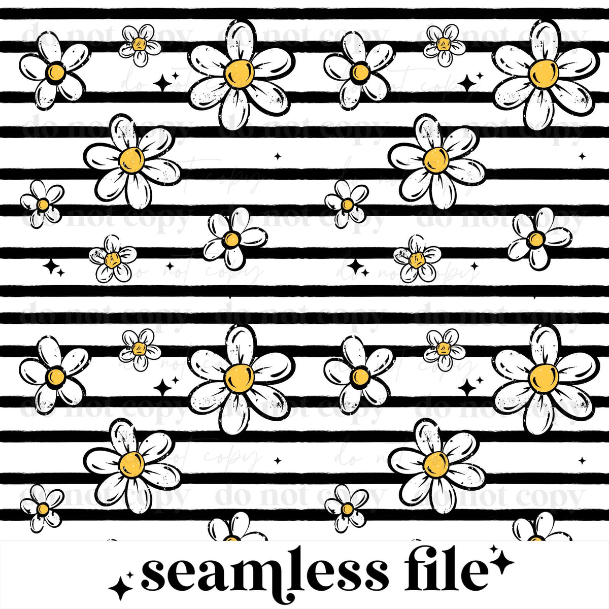 Flower Stripe Seamless