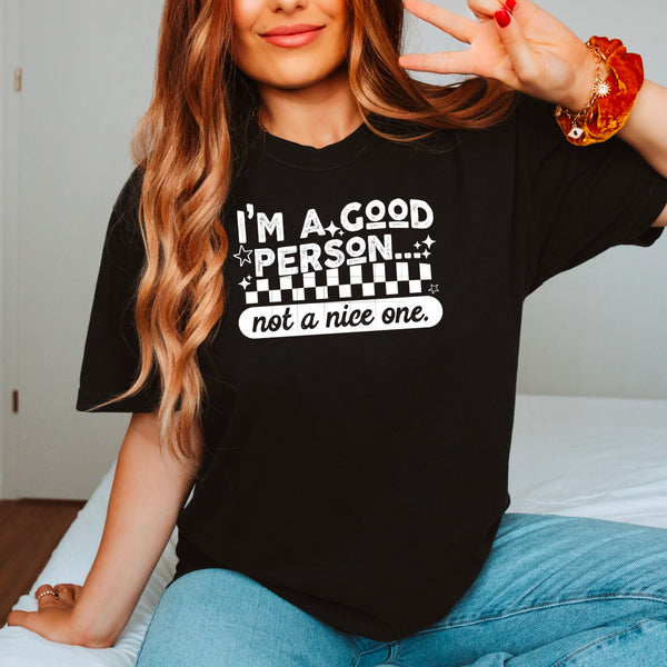 Good Person, not a nice one Single Color PNG