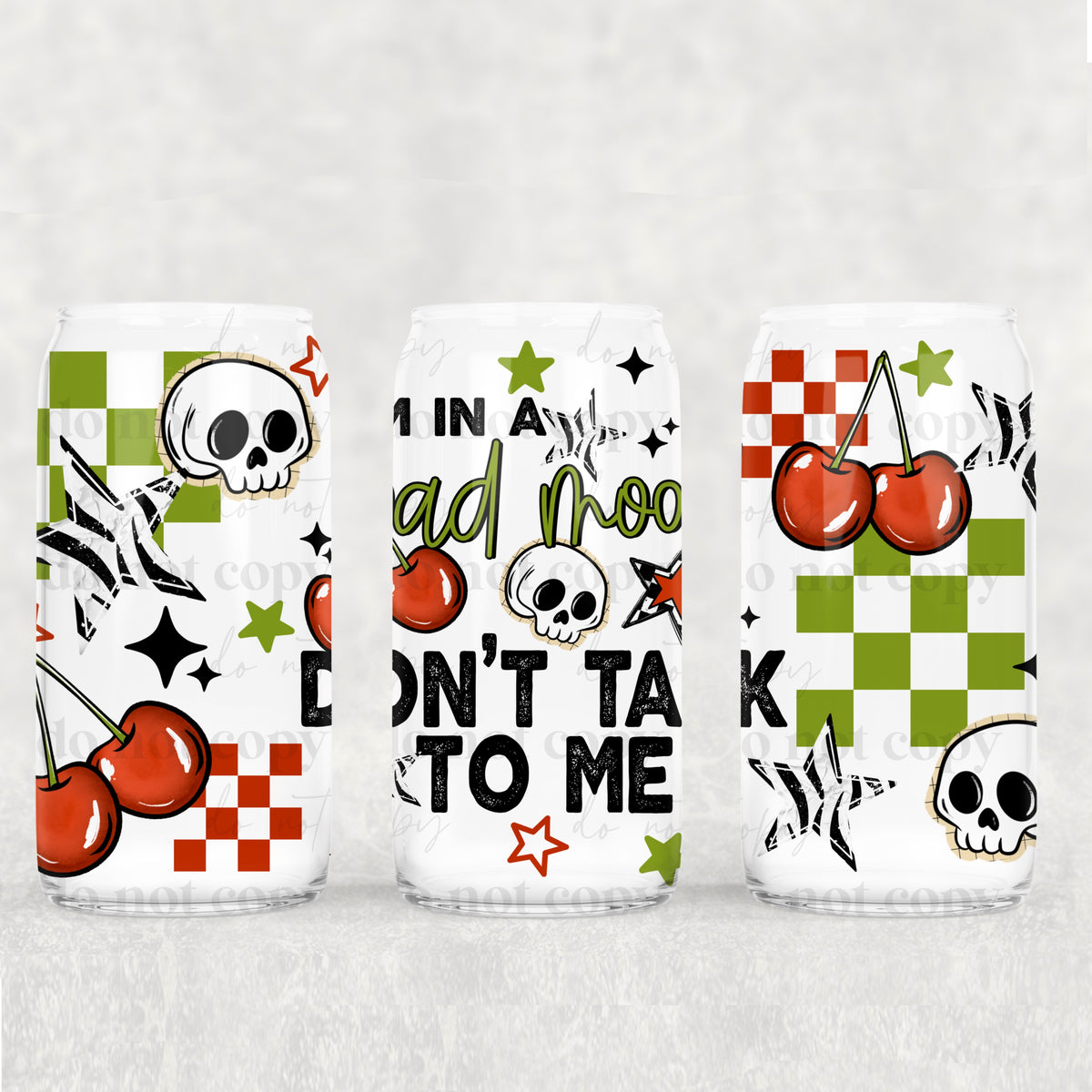 In a Bad Mood 16oz Glass Wrap
