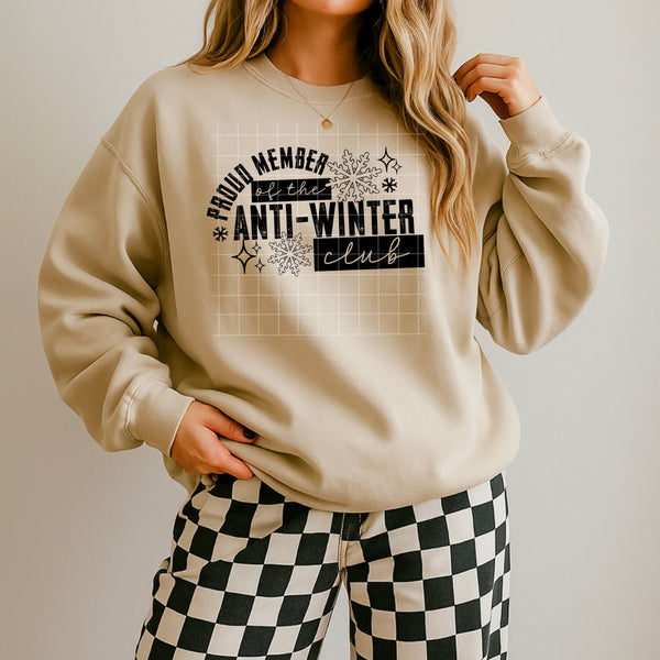 Anti Winter Club Single Color PNG