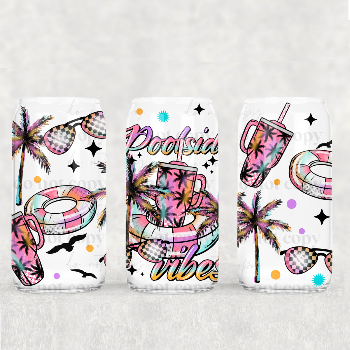 Poolside 16 Oz Tumbler Wrap