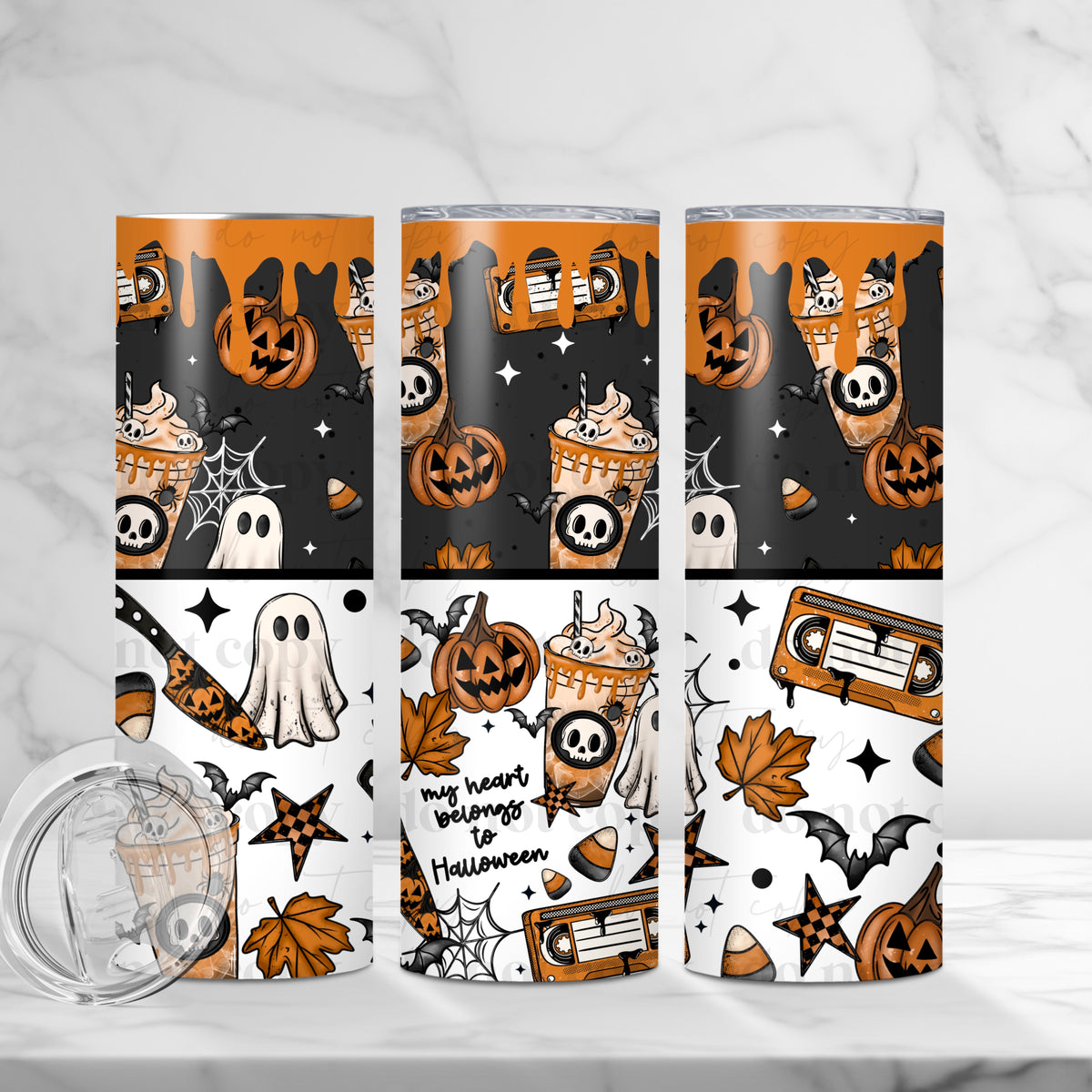 My Heart Belongs To Halloween Tumbler Wrap