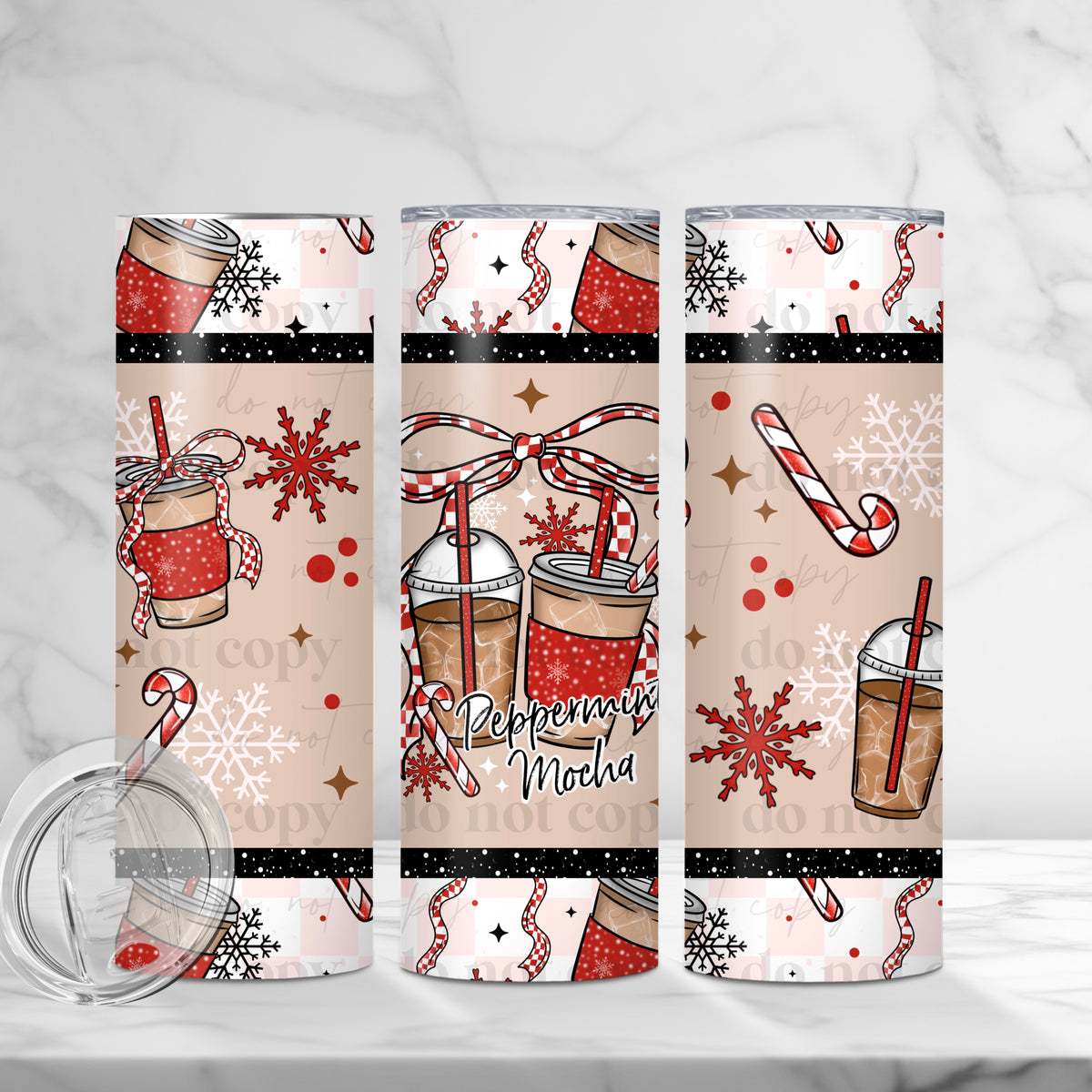 Peppermint Mocha Tumbler Wrap