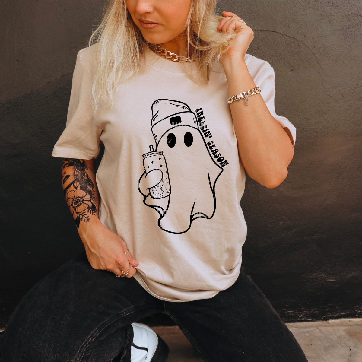 Freezin Ghosty Single Color PNG