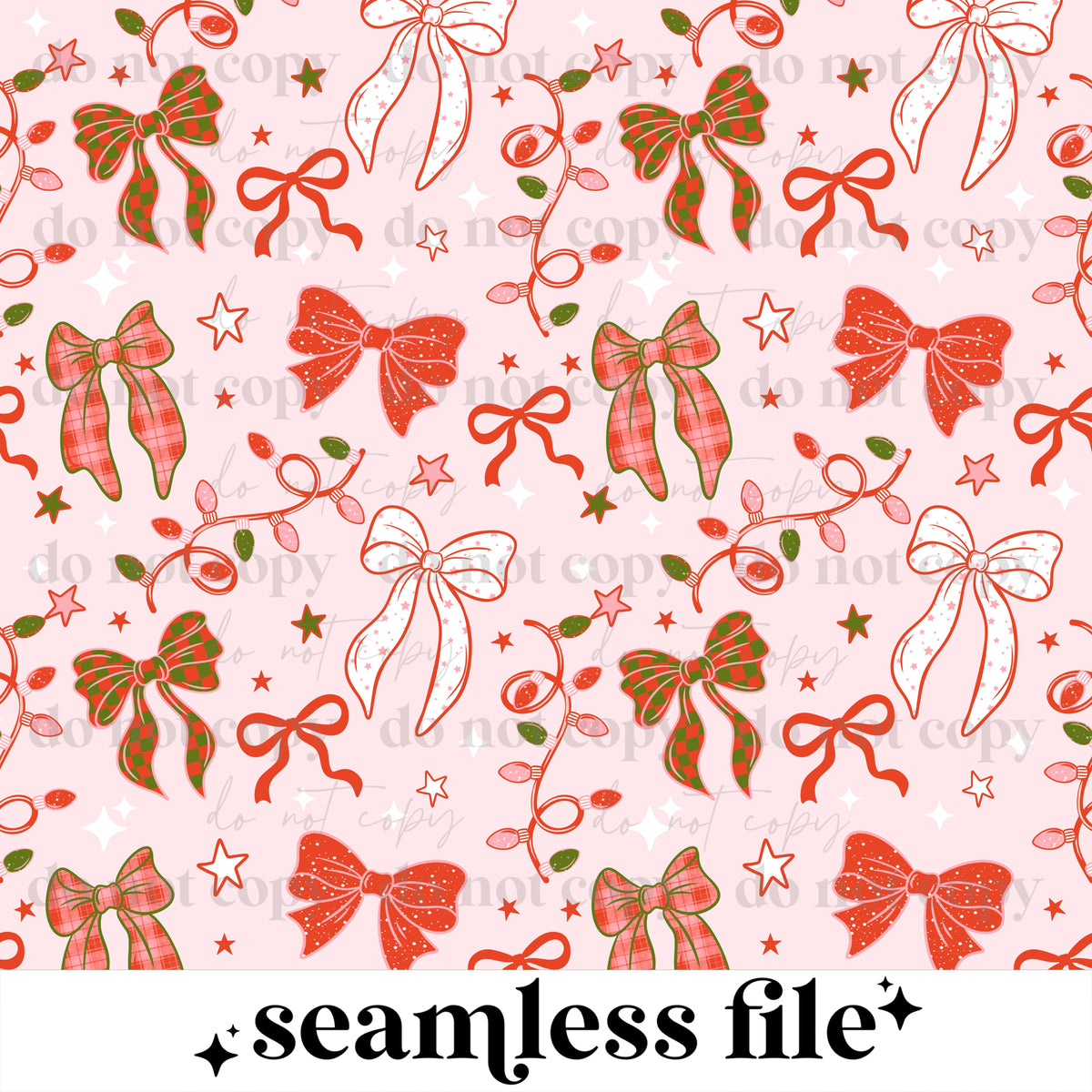 Christmas Bows Seamless