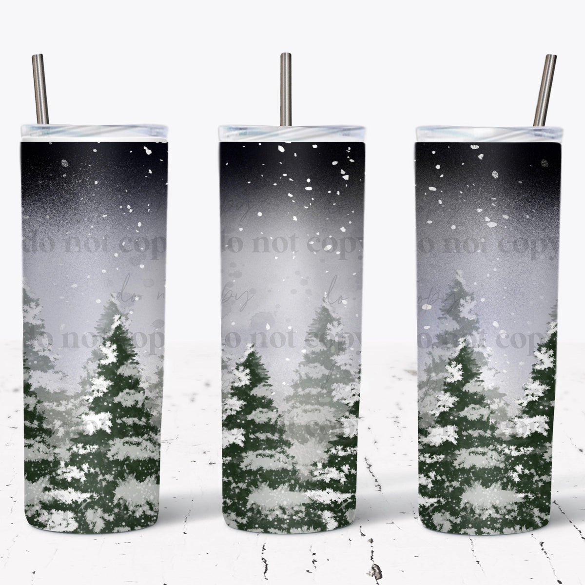 Winter Trees Tumbler Wrap