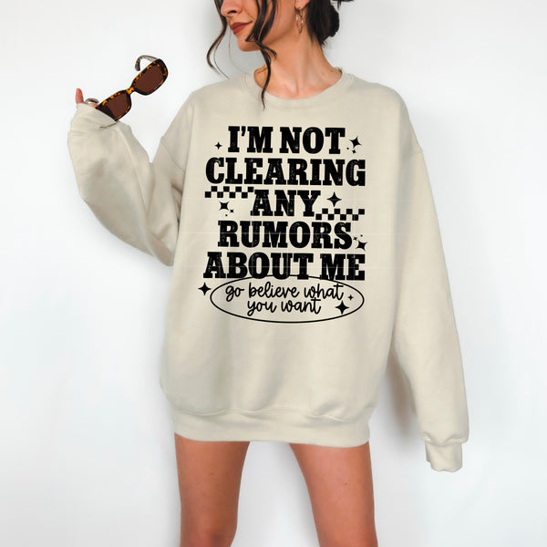 Not Clearing Any rumors Single Color PNG