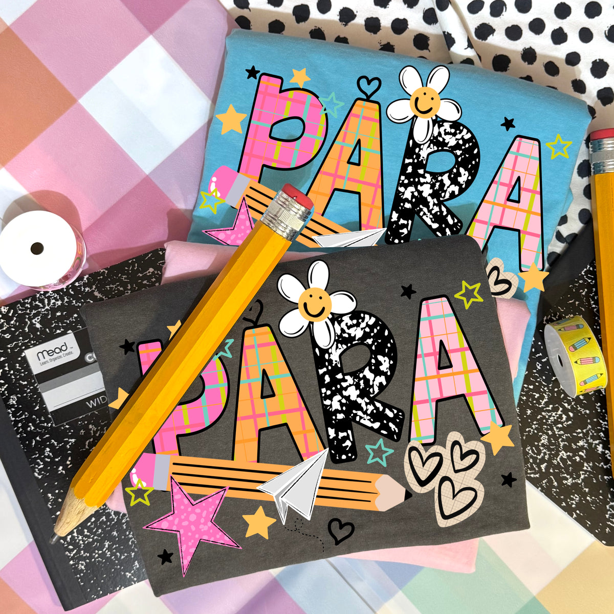 Para with happy flower PNG