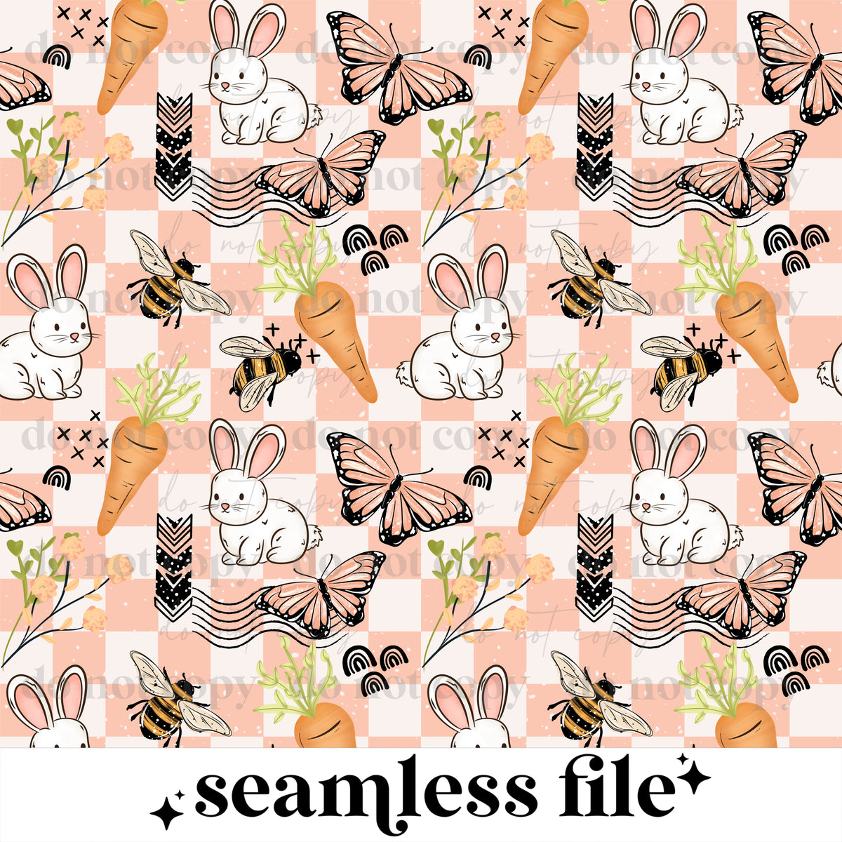Spring Bunny Seamless