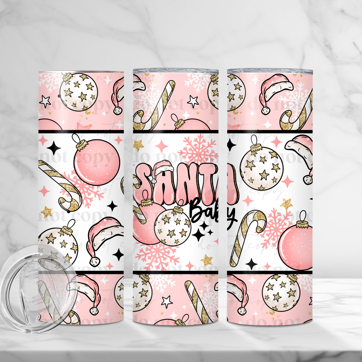 Santa Baby Tumbler Wrap