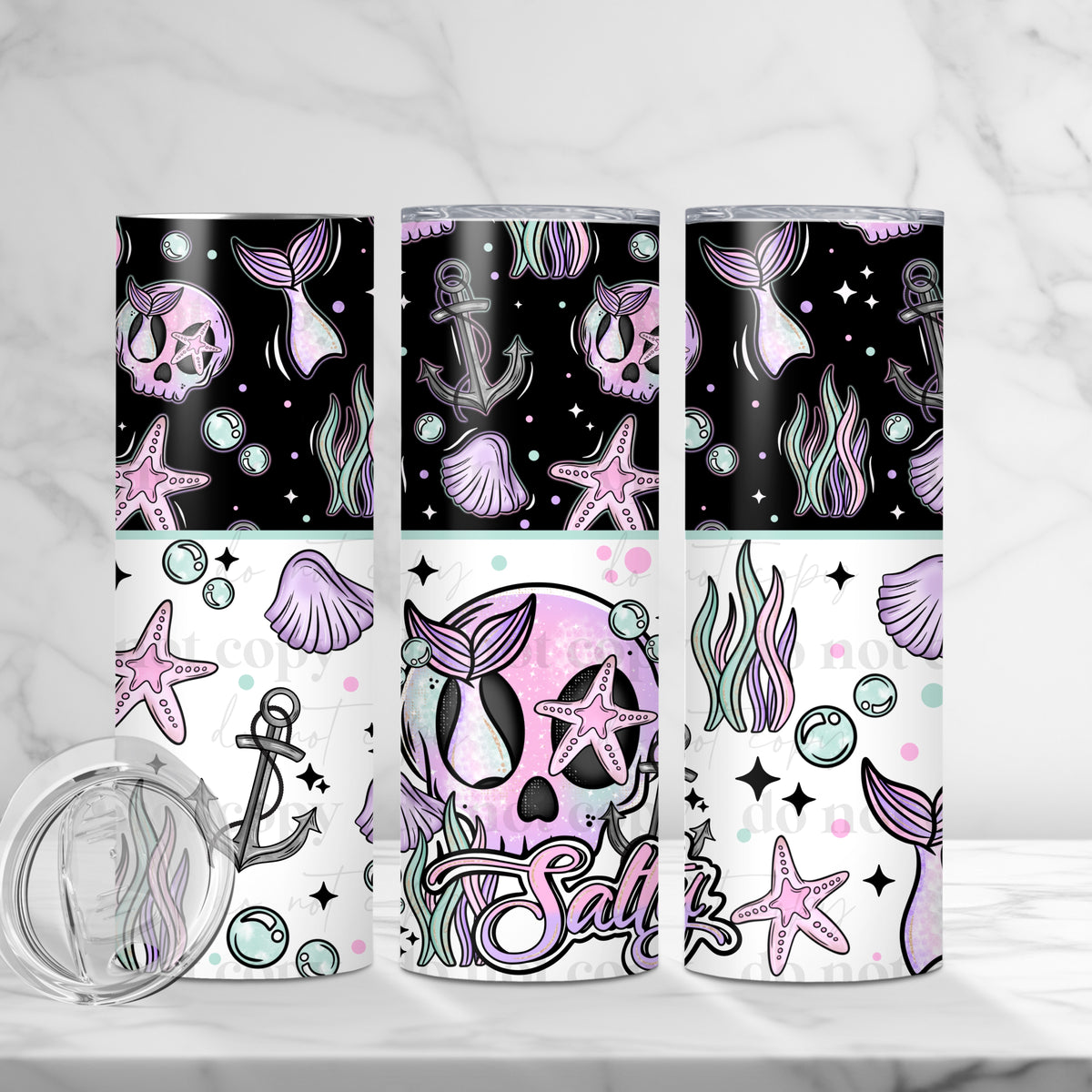 Skellie Mermaid Tumbler Wrap