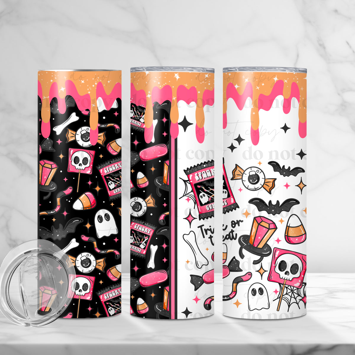 Trick or treat Tumbler Wrap