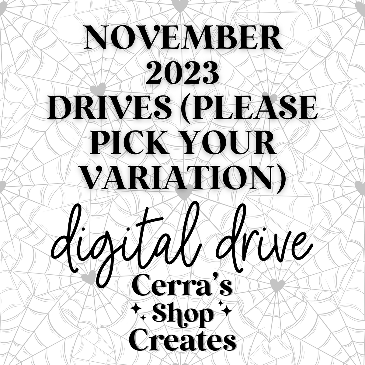 November 2023 Drives (please pick your variation)